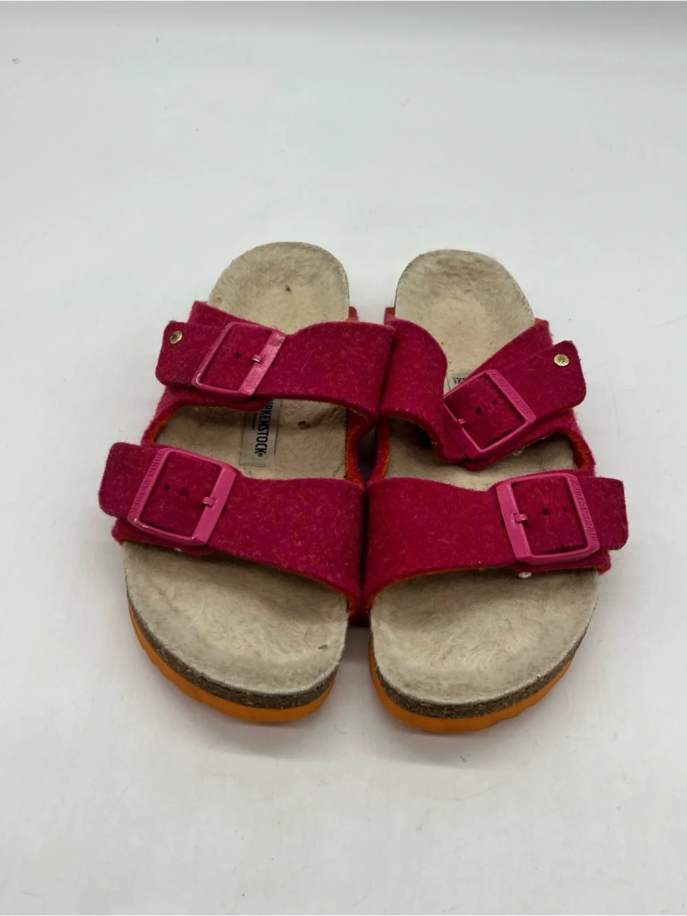 Birkenstock Arizona RIVET Women’s Sz 6 Narrow Ted Wool Sandals Shoes.